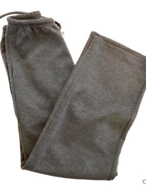 Athmile Womens Gray Wide Leg Pants, S